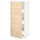 METOD / MAXIMERA high cabinet with drawers, white/Askersund light ash effect, 60x60x140 cm