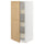 METOD / MAXIMERA high cabinet with drawers, white/Forsbacka oak, 60x60x140 cm