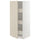 METOD / MAXIMERA high cabinet with drawers, white/Havstorp beige, 60x60x140 cm