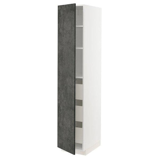 Ikea METOD / MAXIMERA - Mobile alto con cassetti , 40x60x200 cm