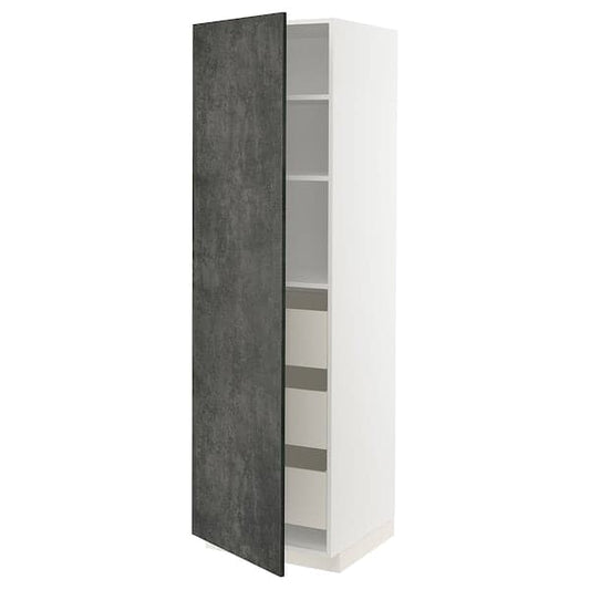METOD / MAXIMERA - Mobile alto con cassetti , 60x60x200 cm - best price from Maltashopper.com 69415035