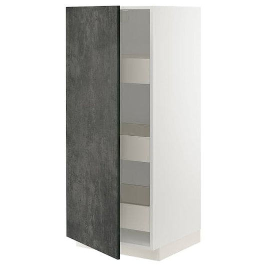 Ikea METOD / MAXIMERA - Mobile alto con cassetti , 60x60x140 cm