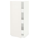 METOD / MAXIMERA high cabinet with drawers, white/Veddinge white, 60x60x140 cm