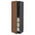 METOD / MAXIMERA high cabinet with drawers, black Enköping/brown walnut effect