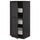METOD / MAXIMERA high cabinet with drawers, black/Lerhyttan black stained, 60x60x140 cm