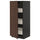 METOD / MAXIMERA high cabinet with drawers, black/Sinarp brown, 60x60x140 cm