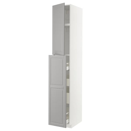 METOD / MAXIMERA - Hc w p-o func 1dr/4drw, white/Bodbyn grey ,