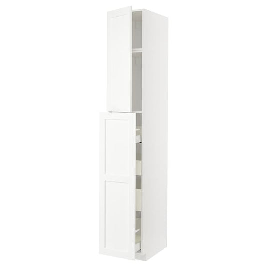 Ikea METOD / MAXIMERA - Hc w p-o func 1dr/4drw, white Enköping/white wood effect ,