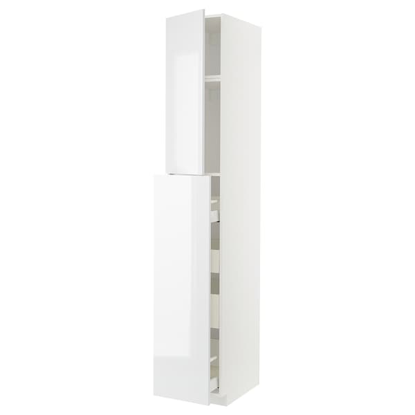 Ikea METOD / MAXIMERA - Hc w p-o func 1dr/4drw, white/Ringhult white, 40x60x240 cm