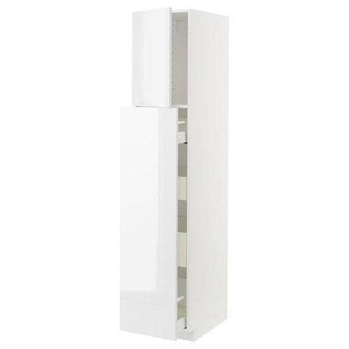 METOD / MAXIMERA - METOD / MAXIMERA Hc w p-o func 1dr/4drw, white/Ringhult white, 40x60x200 cm