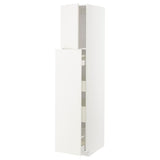 METOD / MAXIMERA hc w p-o func 1dr/4drw, white/Veddinge white, 40x60x200 cm