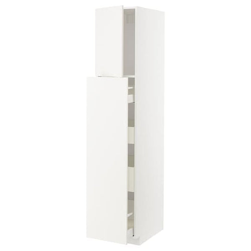 METOD / MAXIMERA - METOD / MAXIMERA Hc w p-o func 1dr/4drw, white/Veddinge white, 40x60x200 cm