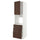 METOD / MAXIMERA - METOD / MAXIMERA High cab f oven w door/3 drawers, white/Sinarp brown, 60x60x220 cm