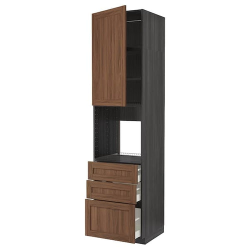 METOD / MAXIMERA - High cab f oven w door/3 drawers