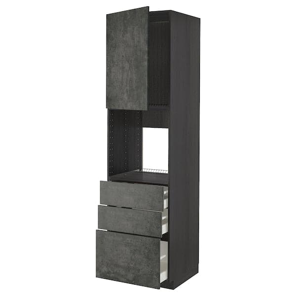 Ikea METOD / MAXIMERA - Mobile alto forno/anta/3 cassetti , 60x60x220 cm