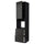 METOD / MAXIMERA high cab f oven w door/3 drawers, black/Nickebo matt anthracite, 60x60x240 cm