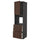 METOD / MAXIMERA - High cab f oven w door/3 drawers, black/Sinarp brown , 60x60x220 cm