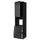 METOD / MAXIMERA - High cab f oven w door/3 drawers, black/Upplöv matt anthracite , 60x60x240 cm