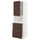 METOD / MAXIMERA - Hi cab f micro w door/2 drawers, white/Sinarp brown , 60x60x200 cm