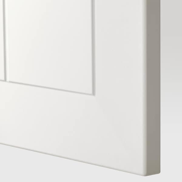 METOD / MAXIMERA - Hi cab f micro w door/2 drawers, white/Stensund white