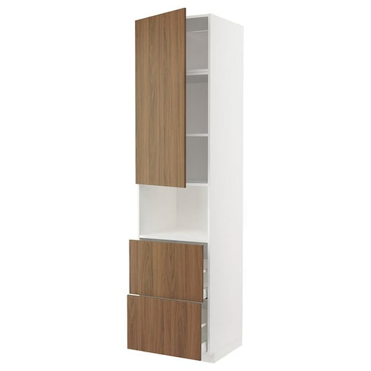 Ikea METOD / MAXIMERA - Hi cab f micro w door/2 drawers
