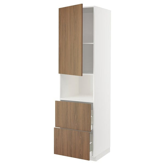 Ikea METOD / MAXIMERA - Hi cab f micro w door/2 drawers