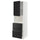 METOD / MAXIMERA - Hi cab f micro w door/2 drawers, white/Upplöv matt anthracite , 60x60x200 cm