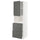 METOD / MAXIMERA - METOD / MAXIMERA Hi cab f micro w door/2 drawers, white/Voxtorp dark grey, 60x60x200 cm