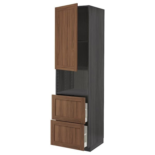 METOD / MAXIMERA - Hi cab f micro w door/2 drawers - best price from Maltashopper.com 39476742