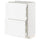 METOD / MAXIMERA base cab with 2 fronts/3 drawers, white Enköping/white wood effect, 60x37 cm