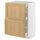 METOD / MAXIMERA base cab with 2 fronts/3 drawers, white/Forsbacka oak, 60x37 cm
