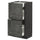 METOD / MAXIMERA - Base cabinet/2 fronts/3 drawers , 40x37 cm