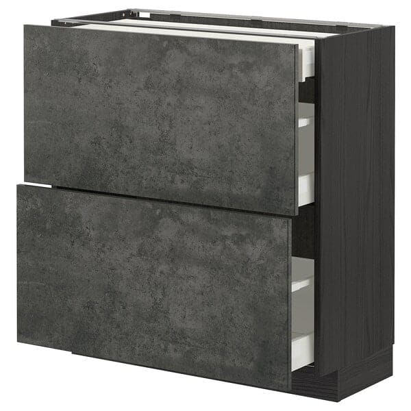 METOD / MAXIMERA - Mobile base/2 frontali/3 cassetti , 80x37 cm - best price from Maltashopper.com 29415768