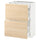 METOD / MAXIMERA - METOD / MAXIMERA Base cab with 2 fronts/3 drawers, white/Askersund light ash effect, 60x37 cm