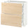METOD / MAXIMERA - METOD / MAXIMERA Base cab with 2 fronts/3 drawers, white/Askersund light ash effect, 80x37 cm
