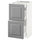 METOD / MAXIMERA base cab with 2 fronts/3 drawers, white/Bodbyn grey, 40x37 cm