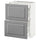 METOD / MAXIMERA base cab with 2 fronts/3 drawers, white/Bodbyn grey, 60x37 cm