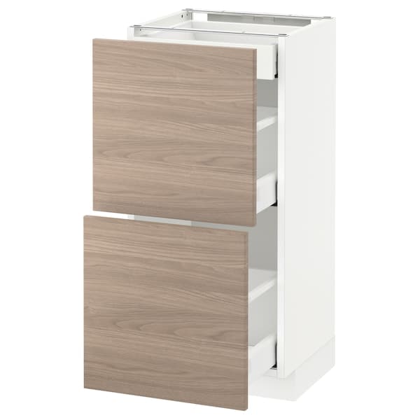 METOD / MAXIMERA - Base cabinet/2fronts/3drawers , 40x37 cm