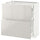 METOD / MAXIMERA base cab with 2 fronts/3 drawers, white/Ringhult light grey, 80x37 cm