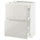 METOD / MAXIMERA base cab with 2 fronts/3 drawers, white/Ringhult light grey, 60x37 cm