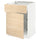 METOD / MAXIMERA - METOD / MAXIMERA Base cab w wire basket/drawer/door, white/Askersund light ash effect, 60x60 cm