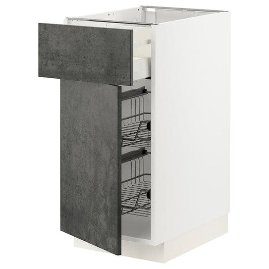 Ikea METOD / MAXIMERA - Base cabinet, basket/drawer/door, 40x60 cm