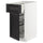 METOD / MAXIMERA - METOD / MAXIMERA Base cab w wire basket/drawer/door, white/Lerhyttan black stained, 40x60 cm