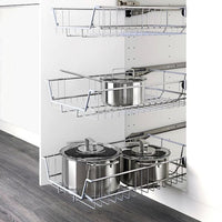 METOD / MAXIMERA - Base cab w wire basket/drawer/door, white/Ringhult white, 40x60 cm - best price from Maltashopper.com 99456166