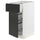 METOD / MAXIMERA - Base cab w wire basket/drawer/door, white/Upplöv matt anthracite , 40x60 cm