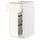 METOD / MAXIMERA - METOD / MAXIMERA Base cab w wire basket/drawer/door, white/Vallstena white, 40x60 cm