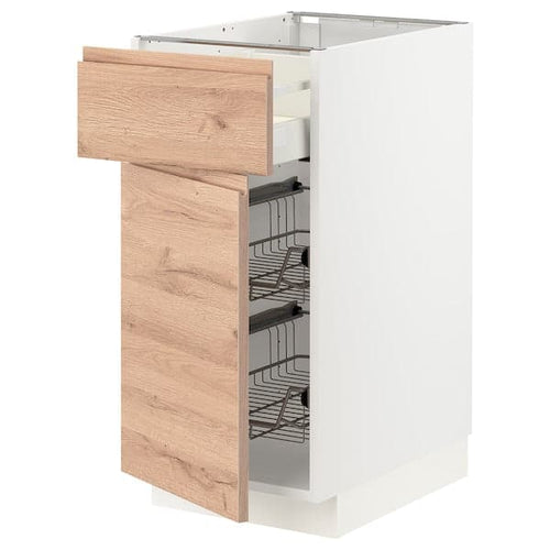 METOD / MAXIMERA - Base cabinet, basket/drawer/door, 40x60 cm