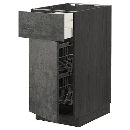 METOD / MAXIMERA - Base cabinet, basket/drawer/door, 40x60 cm