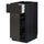 METOD / MAXIMERA - METOD / MAXIMERA Base cab w wire basket/drawer/door, black/Nickebo matt anthracite, 40x60 cm