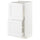 METOD / MAXIMERA base cabinet with 2 drawers, white/Axstad matt white, 40x37 cm